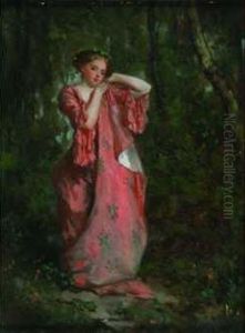 Le Deshabillage En Sous-bois by Victor Joseph Chavet
