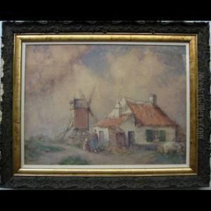 Summer Day On The Farm by Georges Chavignaud