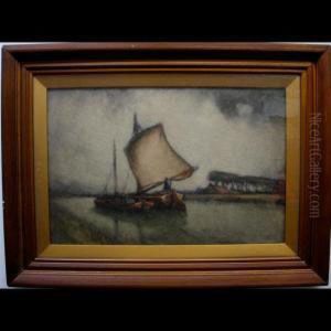 Canal Boats by Georges Chavignaud