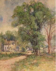 Road Into The Village by Georges Chavignaud