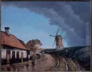 The Rain Cloud, Holland, 1911
 Oil On Canvas by Georges Chavignaud