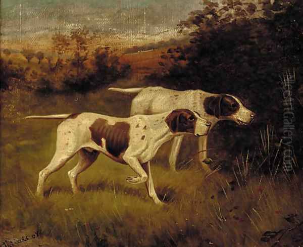 Two pointers in a landscape - view 1
