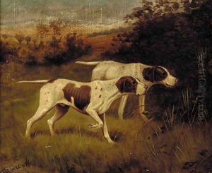 Two pointers in a landscape by Thomas Blinks