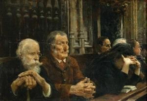 En La Iglesia by Ulpiano Checa y Sanz