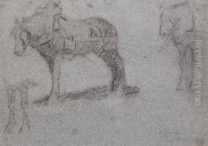 Caballos by Ulpiano Checa y Sanz