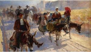 Romeria (procession) by Ulpiano Checa y Sanz
