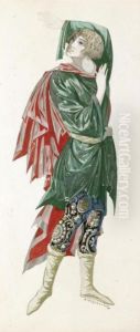 Costume Design For A Man by Sergei Vasil'evich Chekhonin