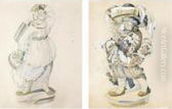 Two Designs For Russian Folk Characters - view 1