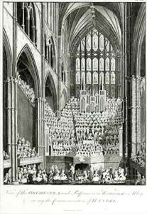 View of the Orchestra and Performers in Westminster Abbey, during the Commemoration of Handel by Edward Francis Burney