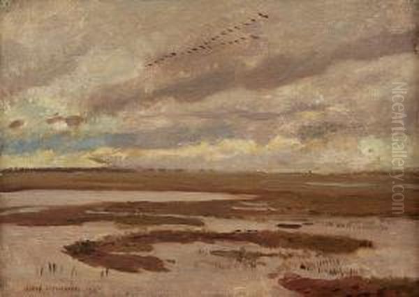 Naklejone Na Tekture, 29,5 X 40 Cm; Sygn. L.d.: Jozef Chelmonski 1905 - view 1
