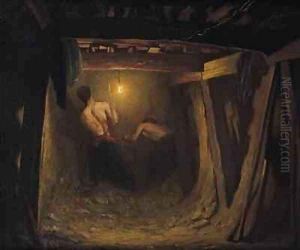 Working on the Metro under the Place de l'Etoile by Gaston Brun