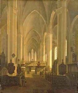 Interior view of St. John's Church in Hamburg by Jess (Jens) Bundsen
