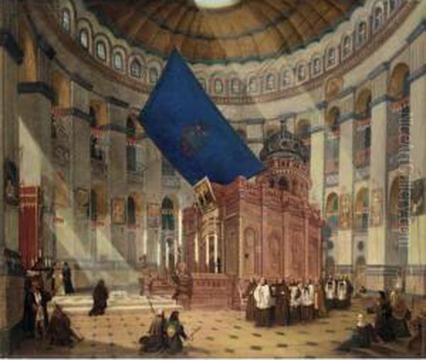 Inside The Church Of The Holy Sepulchre - view 1