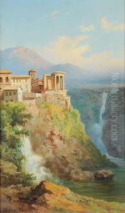 Paesaggio Con Cascata