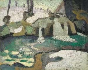"torrente A Balme" 1920 by Gigi Chessa