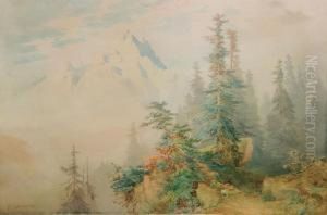 Alpine Scenery by Nicholas Chevalier