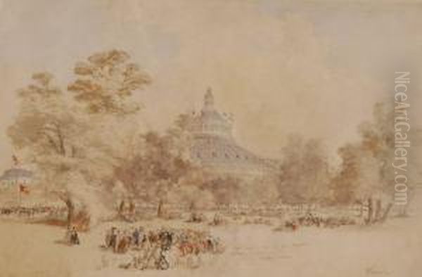 Busy Scene In A Public Park - view 1