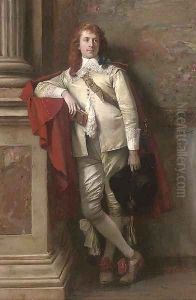 A cavalier in contemplation by Vaclav Brozik