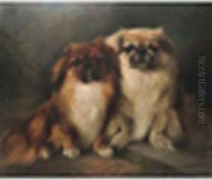 Bennieand Chen Signed, Oil On Canvas 22 X 26in