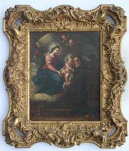 The Vision Of St. Francis by Bartolomeo Giuseppe Chiari