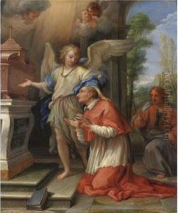 San Carlo Borromeo In Preghiera by Bartolomeo Giuseppe Chiari