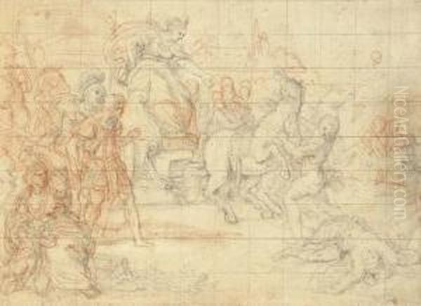 Tullia Conduisant Son Char Sur Le Corps De Servius Tullius, Sonpere - view 1