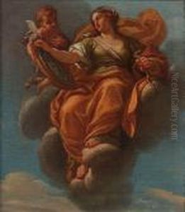 An Allegory Of Fortitude; And An Allegory Of Prudence by Bartolomeo Giuseppe Chiari