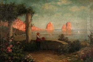 Veduta Dei Faraglioni by Giuseppe Chiarolanza