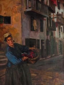 "hacia El Mercado". by Eduardo Chicharro Y Aguera