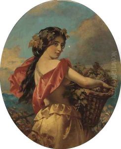 The grape harvester by Karoly Brocky