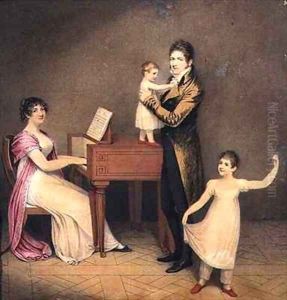 Charles Moran and his wife Jane Bodin with Jane and William