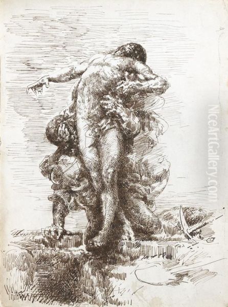 Homme Deterrant Un Cadavre - view 1