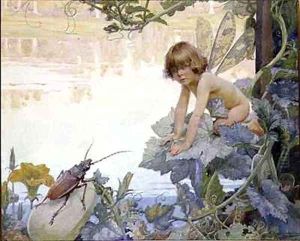 The Fairy and the Beetle by Arthur Herbert Buckland