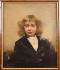 Portrait D'un Petit Garcon by Eugene Chigot
