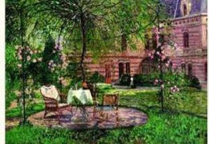 Tonnelle Devant Un Chateau