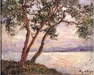 Bord De Mediterranee by Eugene Chigot