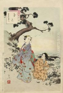The First From The Series Azuma Fuzoku (customs Of The East) by Yoshu Toyoharu Chikanobu /