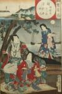 Snow by Yoshu Toyoharu Chikanobu /