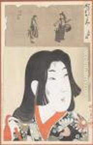 Japanerin. by Yoshu Toyoharu Chikanobu /