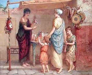 The Toy Seller by Augustus Jules Bouvier