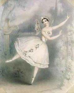 Carlotta Grisi (1819-99) as Giselle, Paris by Augustus Jules Bouvier