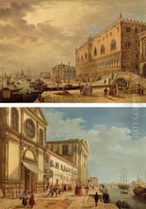 Veduta Delle Zattere A Venezia Verso I Gesuati