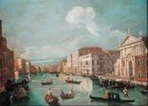Veduta Del Canal Grande Da San Stae Verso Rialto