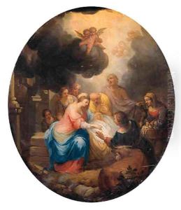 The Adoration of the Shepherds by Balthasar Beschey