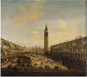 Venice, A View Of The Piazza Di San Marco