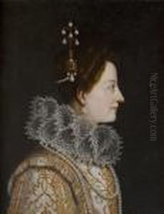 Da Empoli A 17th Century Painting Of Catherine De Medici by (Jacopo Chimenti) Empoli