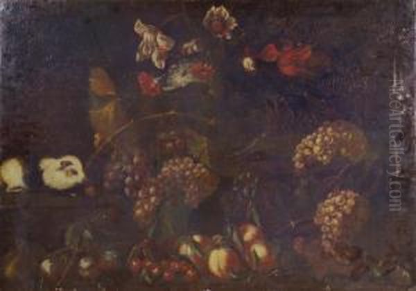 Detto L'empoli , Cerchia Di. Natura Morta Con Frutta, Fiori E Roditore - view 1