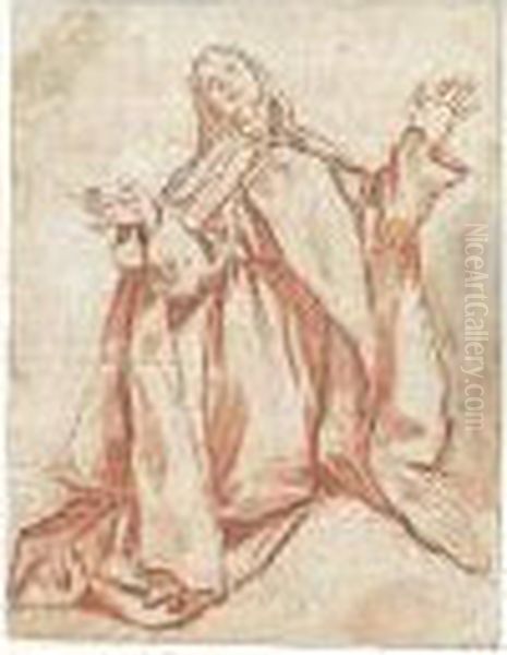 A Study For A Female Monastic Saint In Ecstasy, Possibly St. Teresa - view 1