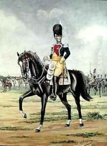 Anne Savary, Duke of Rovigo, Reviewing the Gendarmerie Troops in 1801 by Bucquoy