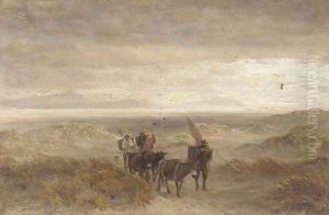 Returning home from a days fishing by Charles Thomas Burt